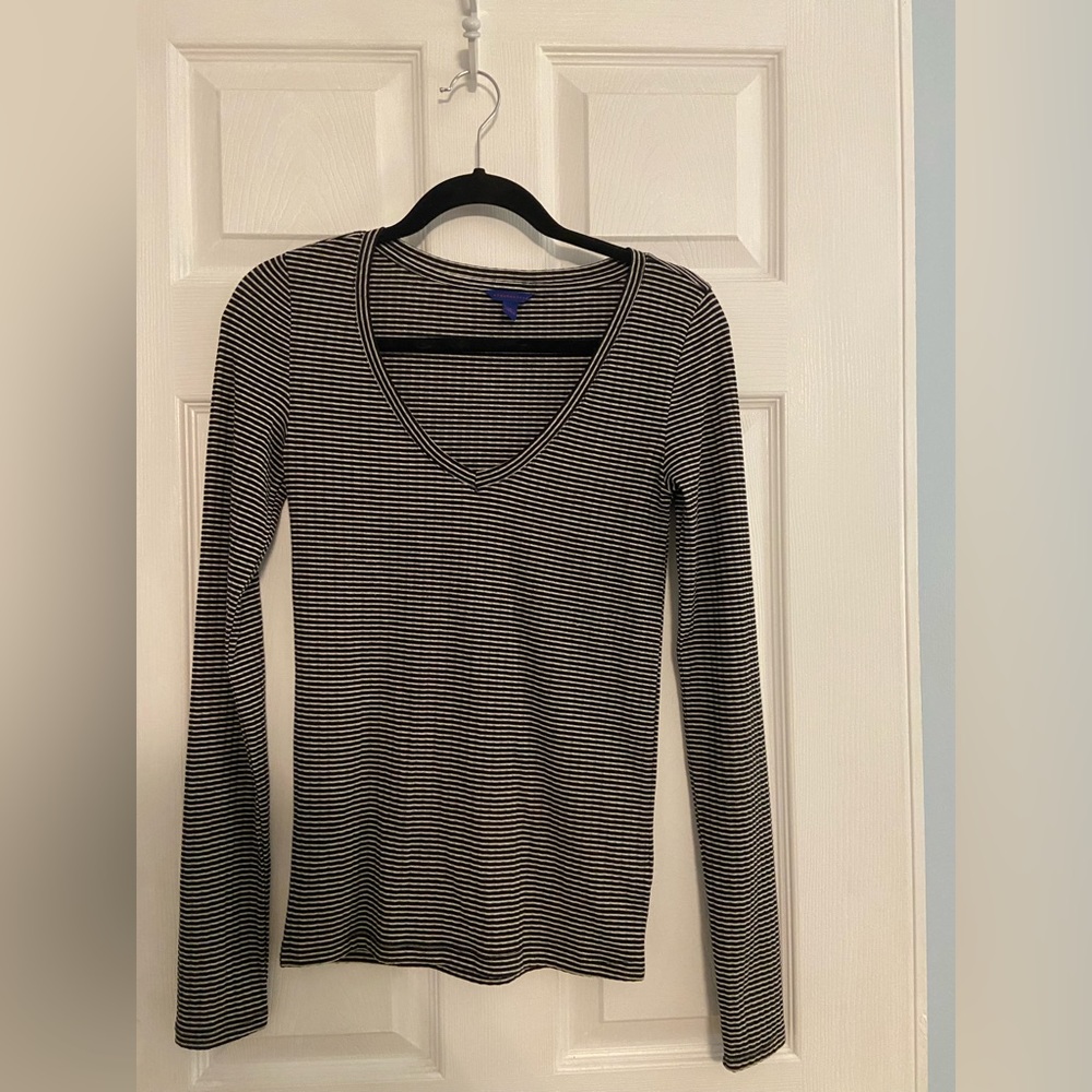 Black and white striped long sleeve